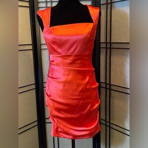 Hailey Logan By Adrianna Papell Cocktail Dress Size 7/8 Mini Rouched Sides